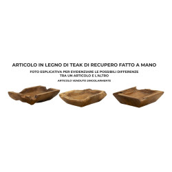PLATEAU KUTAK TECK CM 25X19X7