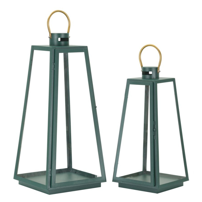 LANTERNE GRENT SET 2 PCS CM Ø 25X25X57-20X20X45