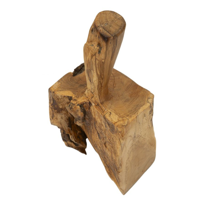 Bloque-porte en teck cm 17 x 13 x 37