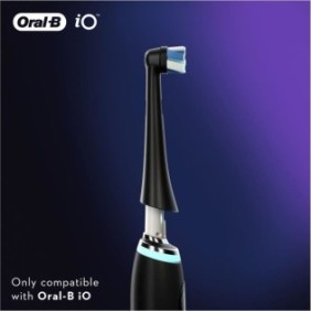 Oral-B iO Ultimate Clean Brossettes de Rechange, Brosse a Dents …lectrique, Elimination de la plaque dentaire, Noir, Pack de 2