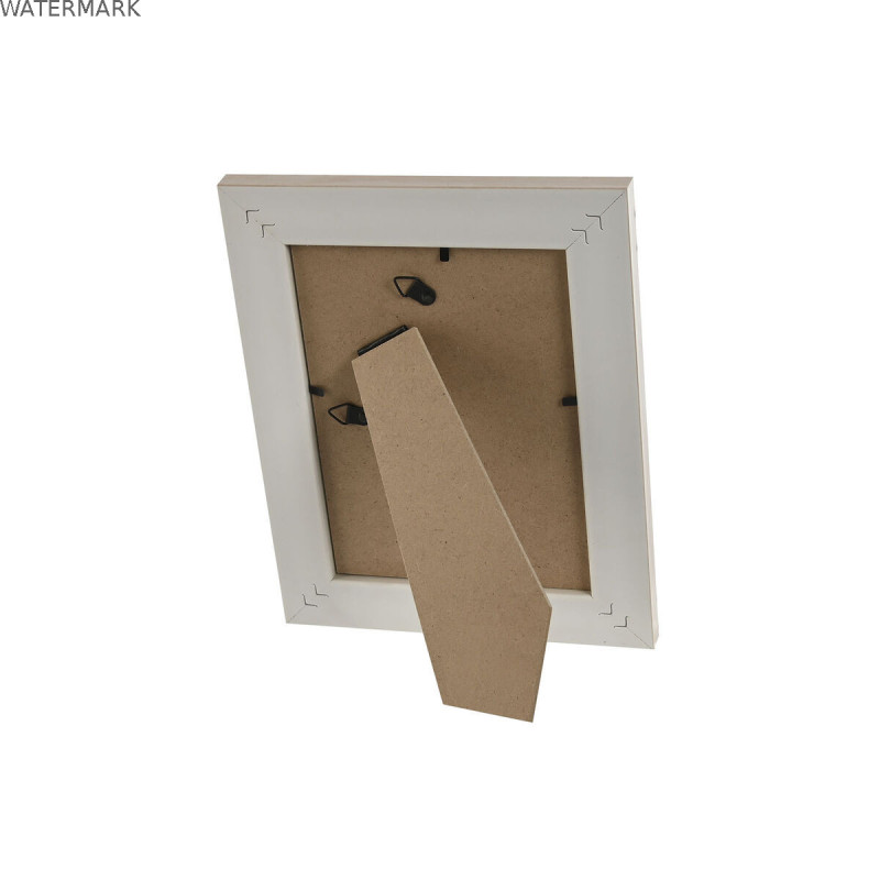 Cadre photo Home ESPRIT Blanc Beige Verre polystyrène Scandi 19 x 2 x 24 cm (4 Unités)