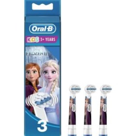 ORAL-B 80352082 - Brossettes de rechange Disney La reine des neiges†2 - Pour brosse a dents éléctrique Oral-B Kids - Lot de 3