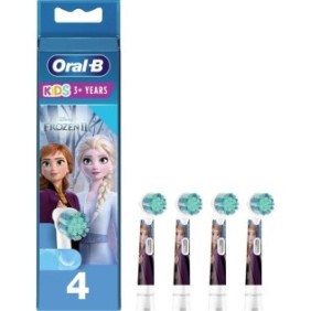 ORAL-B 80352086 - Brossettes de rechange Disney La reine des neiges†2 - Pour brosse a dents éléctrique Oral-B Kids - Lot de 4