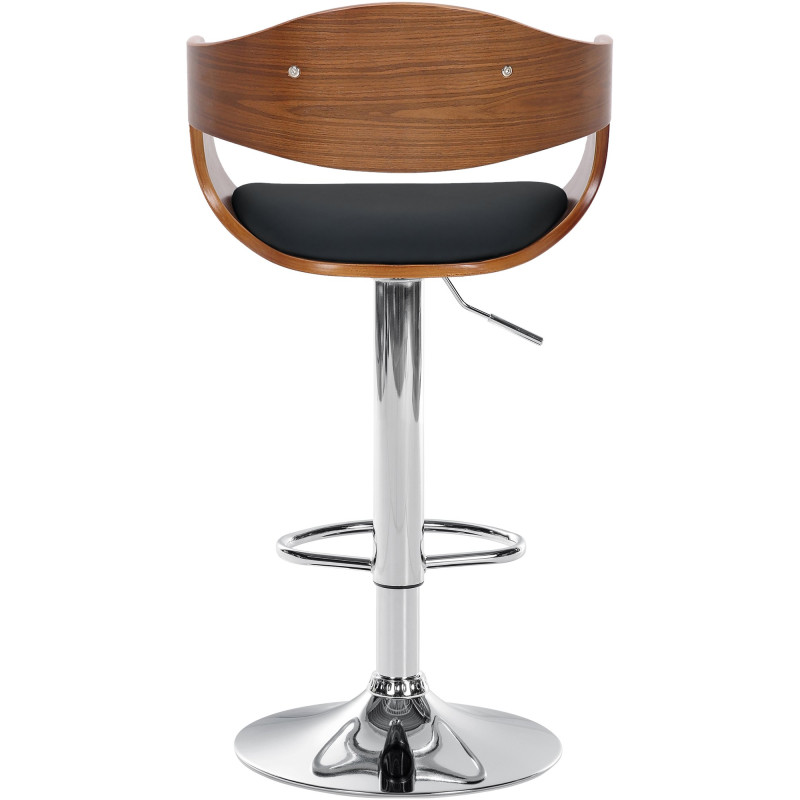 Tabouret de bar Kingston C noyer/noir