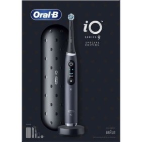 Brosse a Dents …lectrique Oral-B iO 9 - Noire - connectée Bluetooth, 1 Brossette, 1 …tui De Voyage Chargeur, 1 Pochette Magnétiq