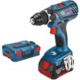 BOSCH Professionnal - Perceuse-visseuse 18V GSR18V-28 + 2 batteries 4Ah  + chargeur en coffret L-BOXX