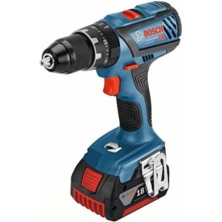 BOSCH Professionnal - Perceuse visseuse sans-fil GSB 18V-28 (2 batteries 4,0Ah, chargeur GAL 18V40, coffret L-Case)