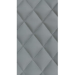 Lot de 2 tabourets de bar en similicuir Minosa gris
