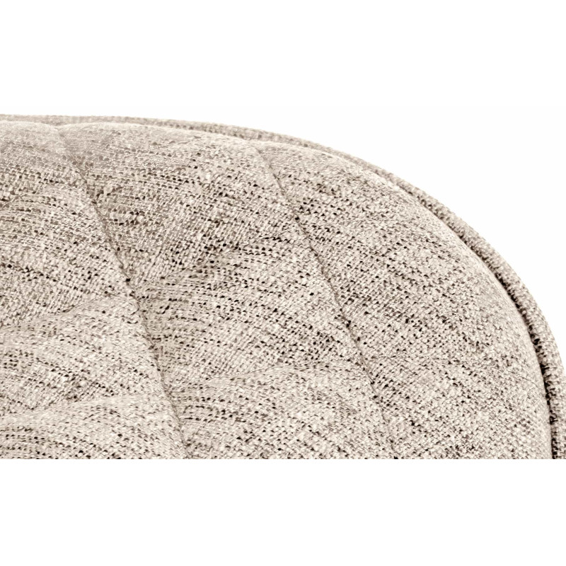 Lot de 2 tabourets de bar en tissu Minosa taupe