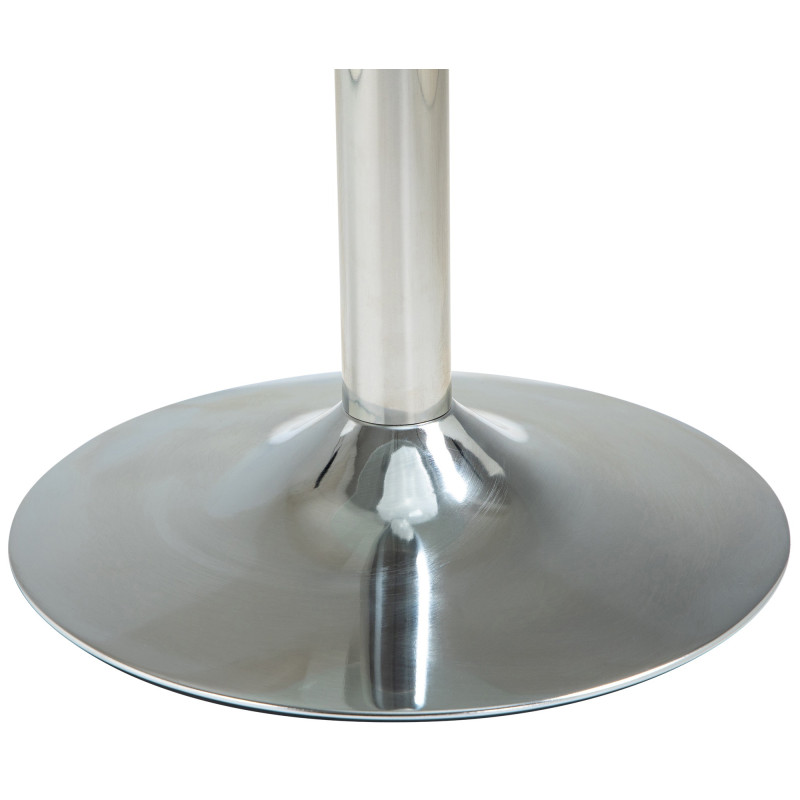Table en verre 70 cm verre transparent