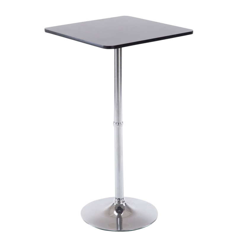 Table de bar carrée noir