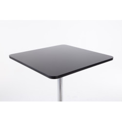 Table de bar carrée noir