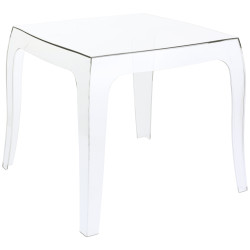 Table d'appoint Queen transparent