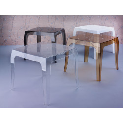 Table d'appoint Queen transparent