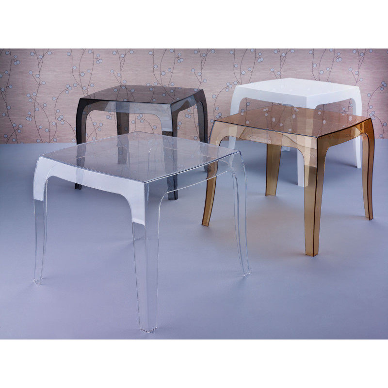 Table d'appoint Queen transparent