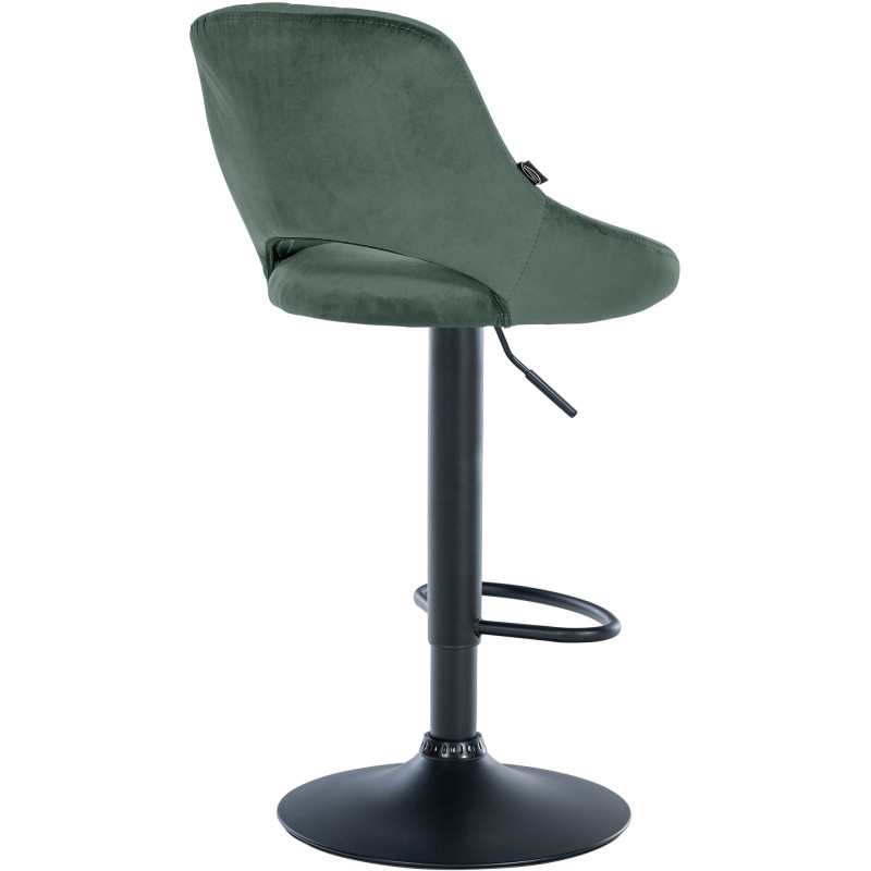 Lot de 2 tabourets de bar Milet velours B vert