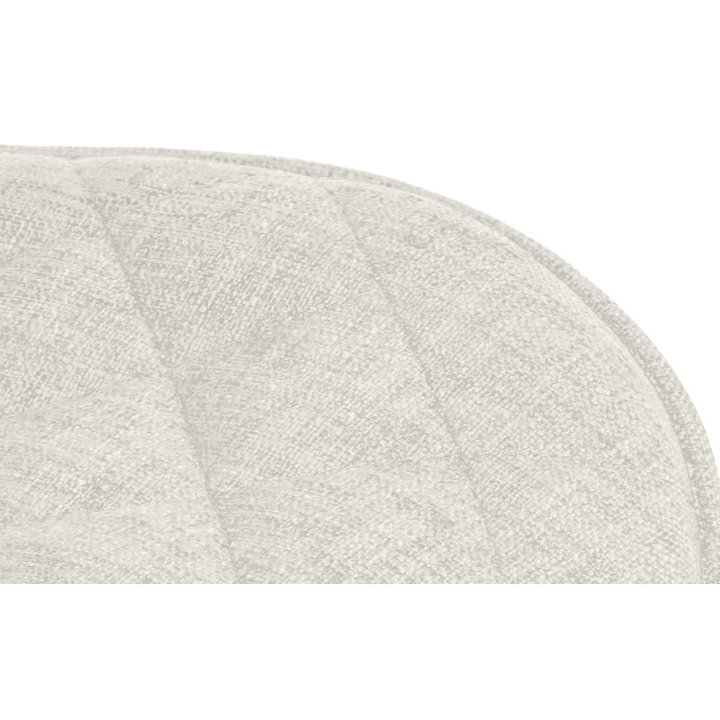 Lot de 2 tabourets de bar en tissu Minosa crème