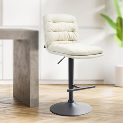 Tabouret de bar Damar tissu...