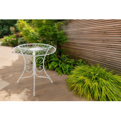 Table Ariano blanc antique