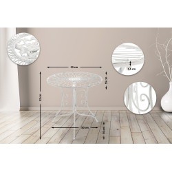 Table Ariano blanc antique