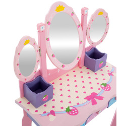 Coiffeuse pour enfants Emilia rose