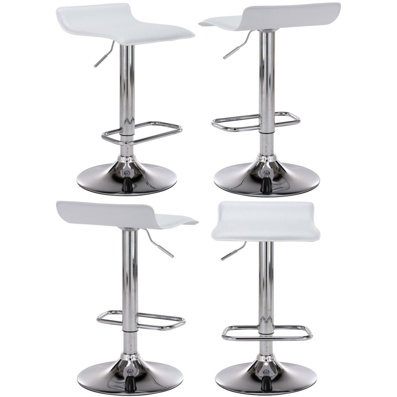 Ensemble de 4 tables de bar Esberg blanc