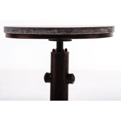 Table de bar Lumos, bois bronze