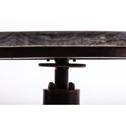 Table de bar Lumos, bois bronze