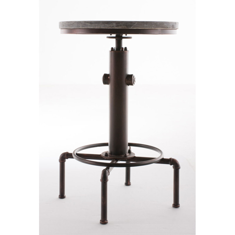 Table de bar Lumos, bois bronze