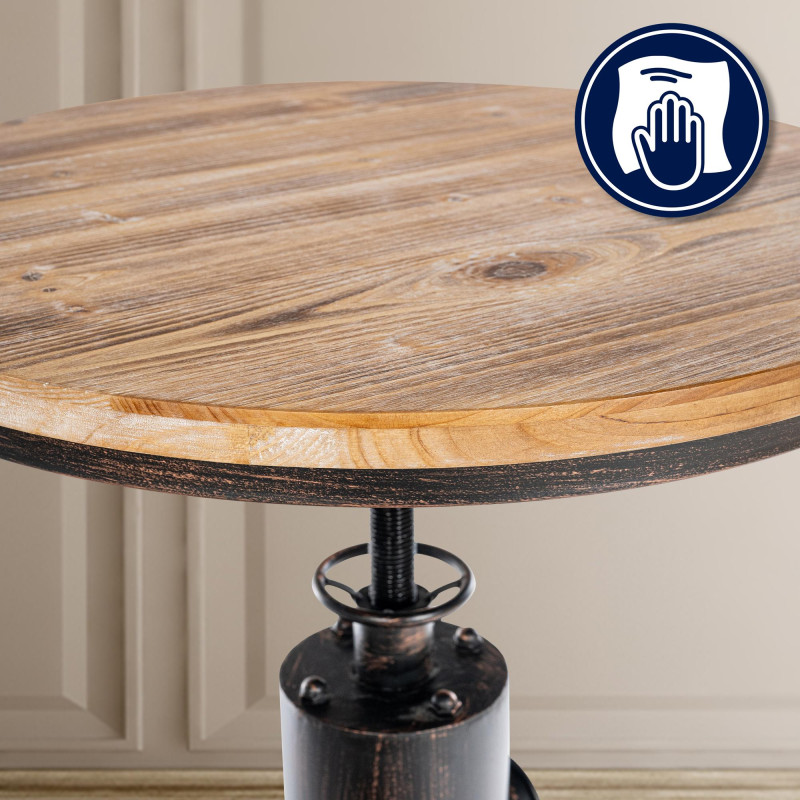Table de bar Ruhr bronze
