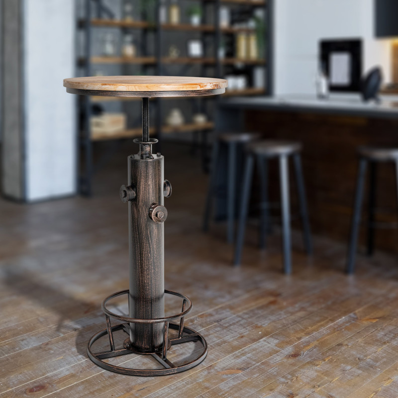 Table de bar Ruhr bronze