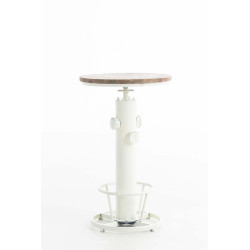 Table de bar Ruhr blanc antique