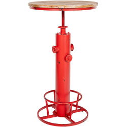 Table de bar Ruhr rouge