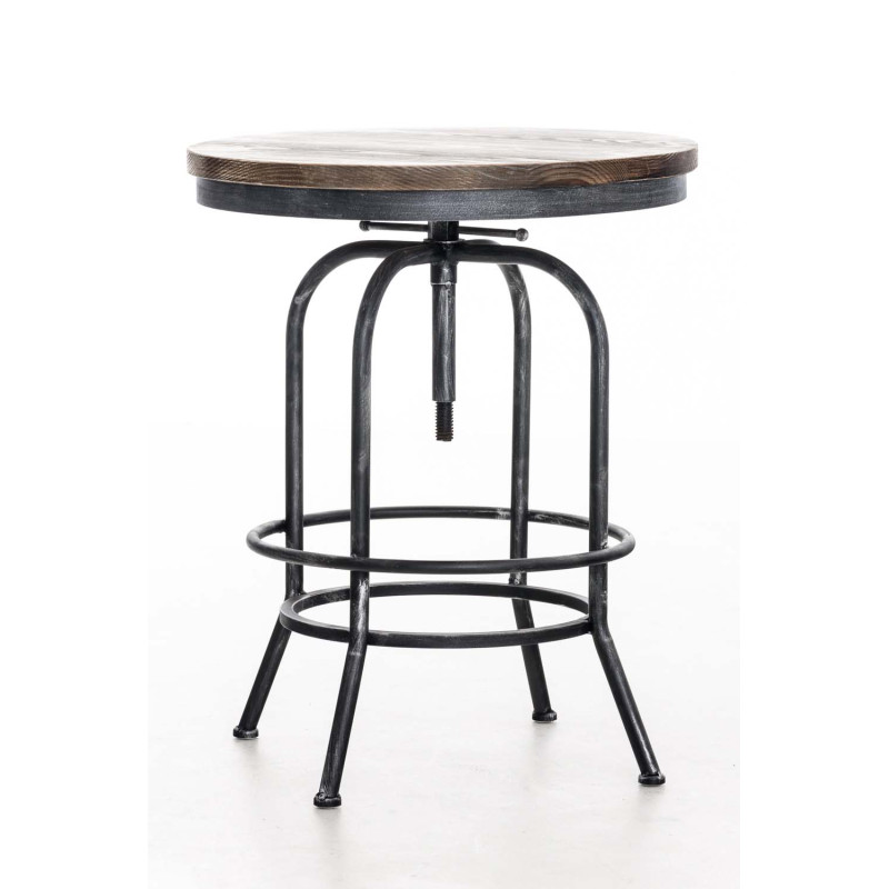 Table de bar Brighton, bois argent antique