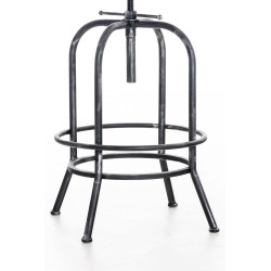 Table de bar Brighton, bois argent antique