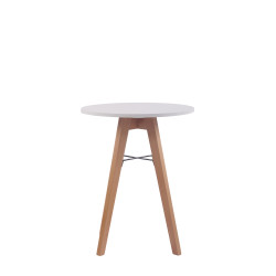 Table Viktor Natura 60 blanc