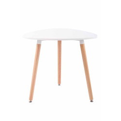 Table Abenra 80 Natura blanc