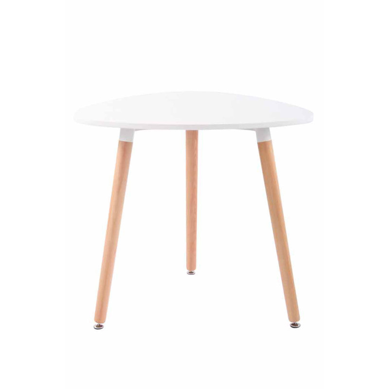 Table Abenra 80 Natura blanc