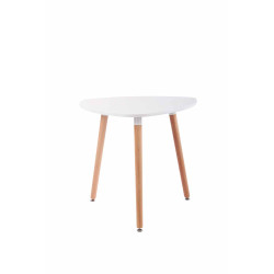 Table Abenra 80 Natura blanc