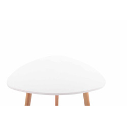 Table Abenra 80 Natura blanc