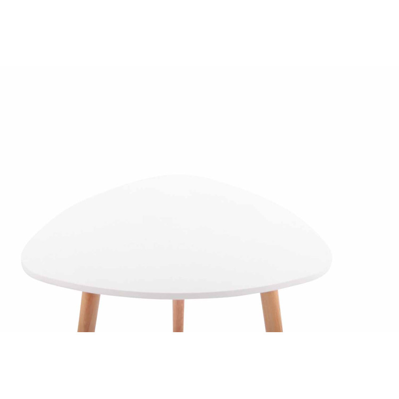 Table Abenra 80 Natura blanc