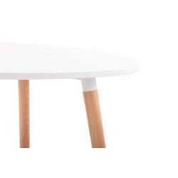 Table Abenra 80 Natura blanc
