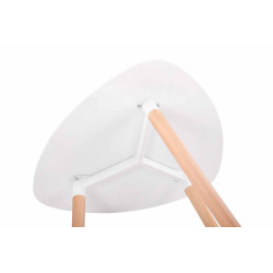 Table Abenra 80 Natura blanc
