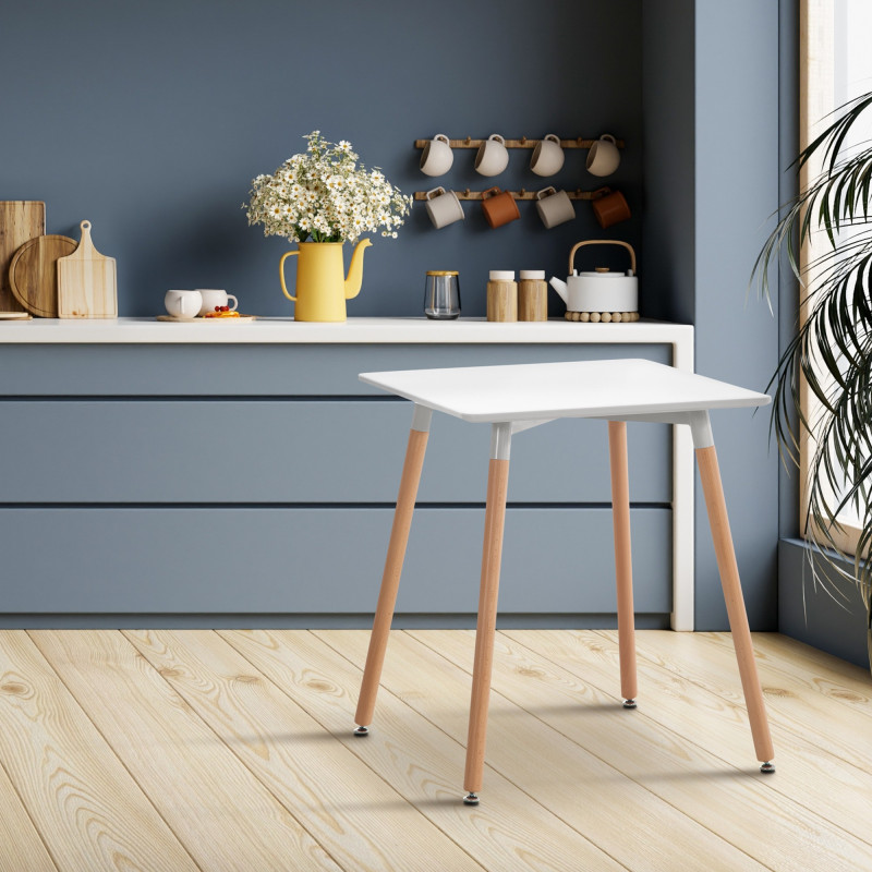 Table Viborg 60 Natura blanc