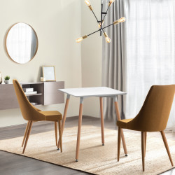 Table Viborg 60 Natura blanc