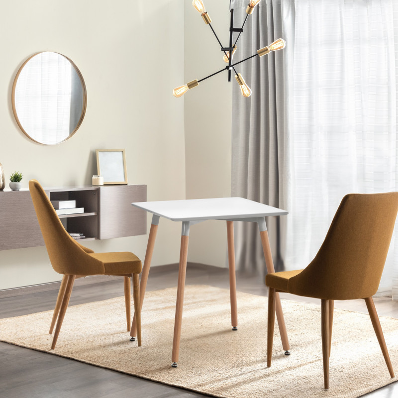Table Viborg 60 Natura blanc
