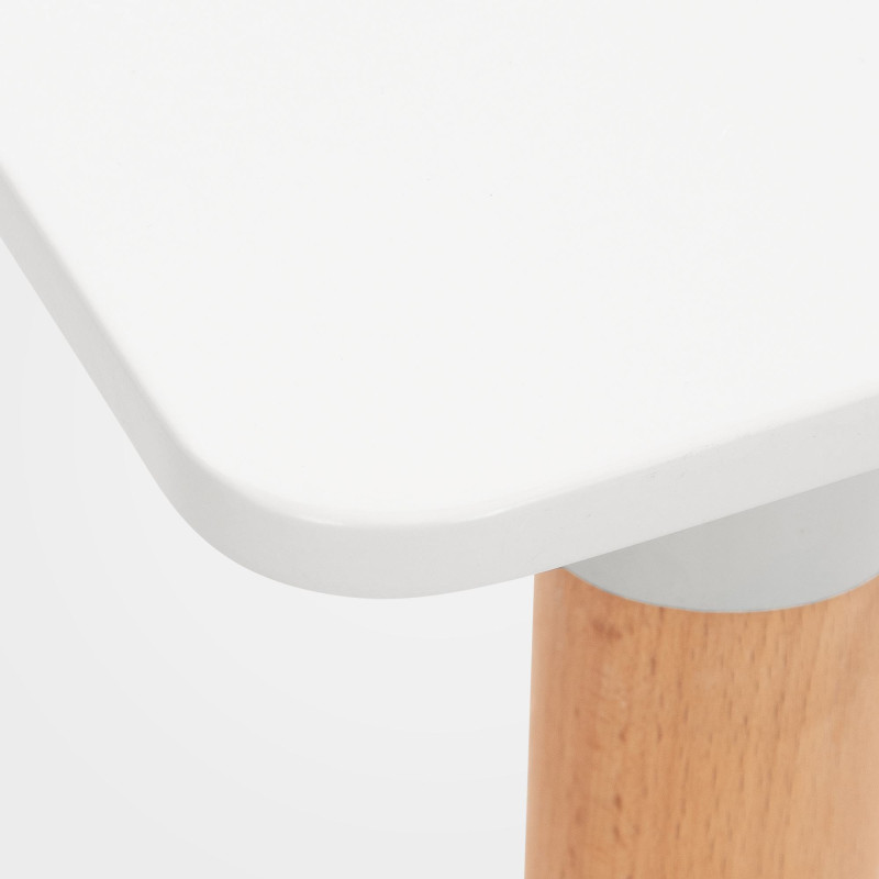 Table Viborg 60 Natura blanc