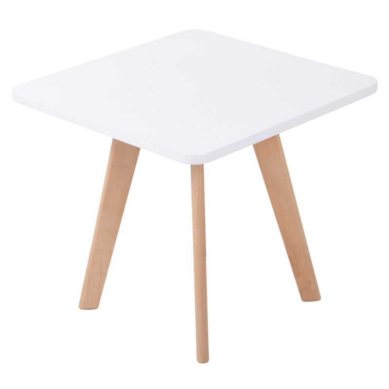 Table d'appoint carrée Almeria Natura (carrée) blanc