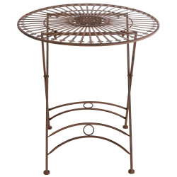 Table Tegal marron antique