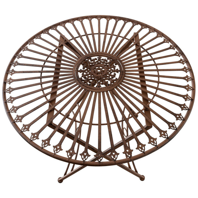 Table Tegal marron antique